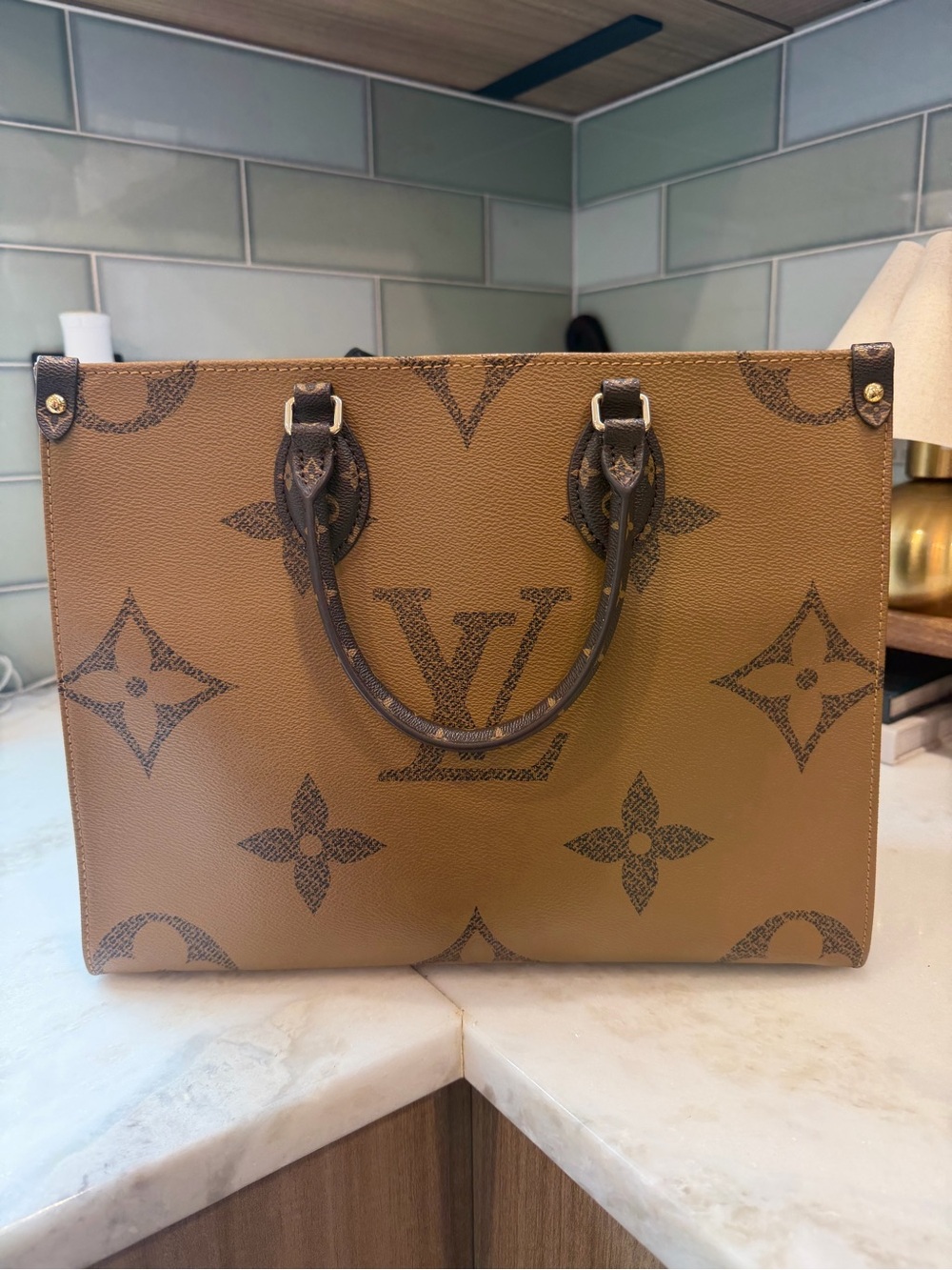 Louis Vuitton Brown Monogram OnTheGo Tote Bag